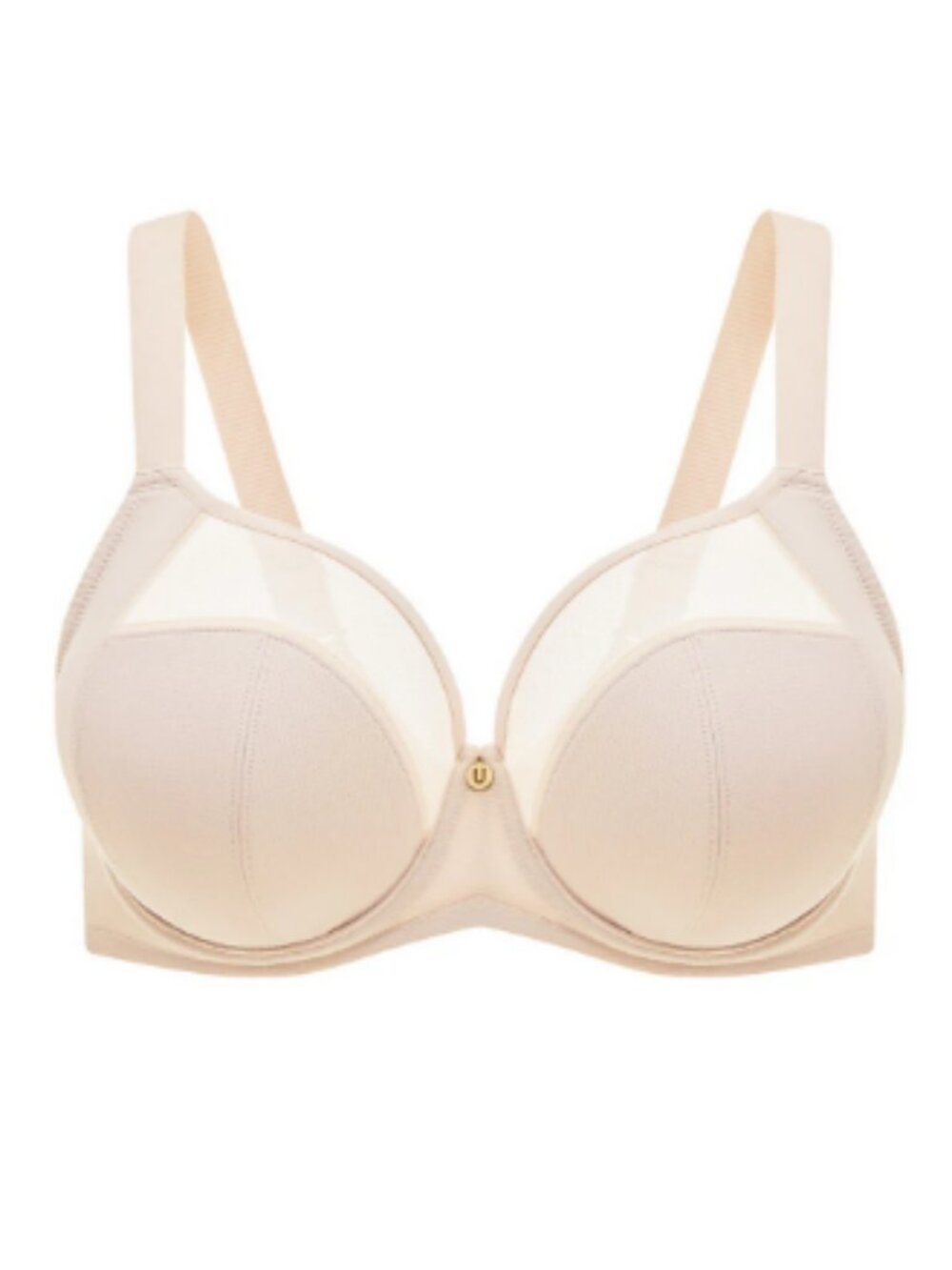 NEW 44K Cooling Anti-Chafe Flexwire Full Support Bra in Champagne